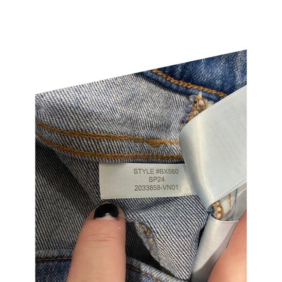 J.Crew Wide Leg Crop Jeans Blue Size 26 - Picture 6 of 15